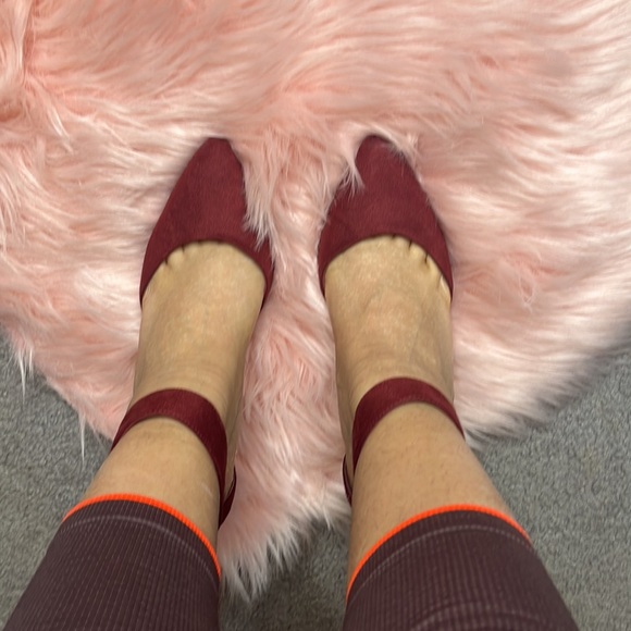 Burgundy woo heels - Picture 5 of 6